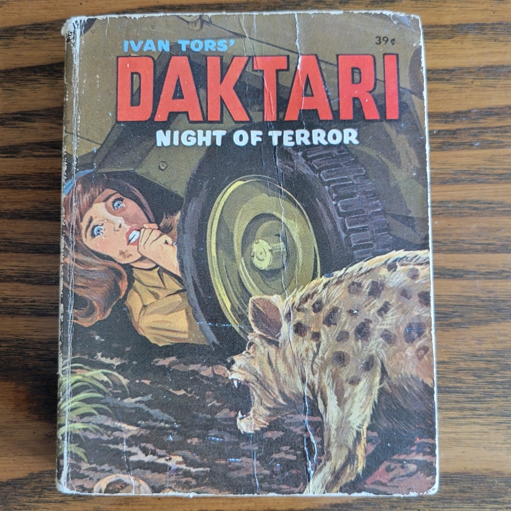 1968 Vintage "Daktari Night of Terror" by George S. Erick Hardcover Book